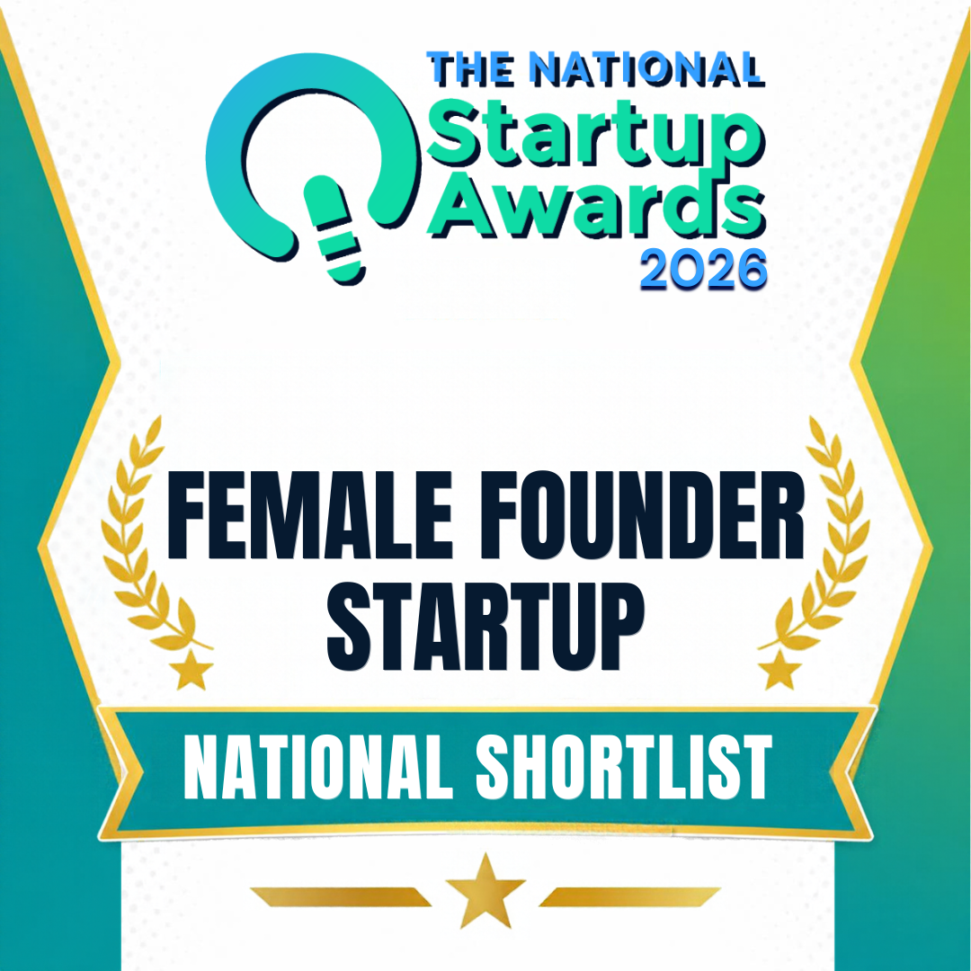 Female Founder Startup – national shortlist badge