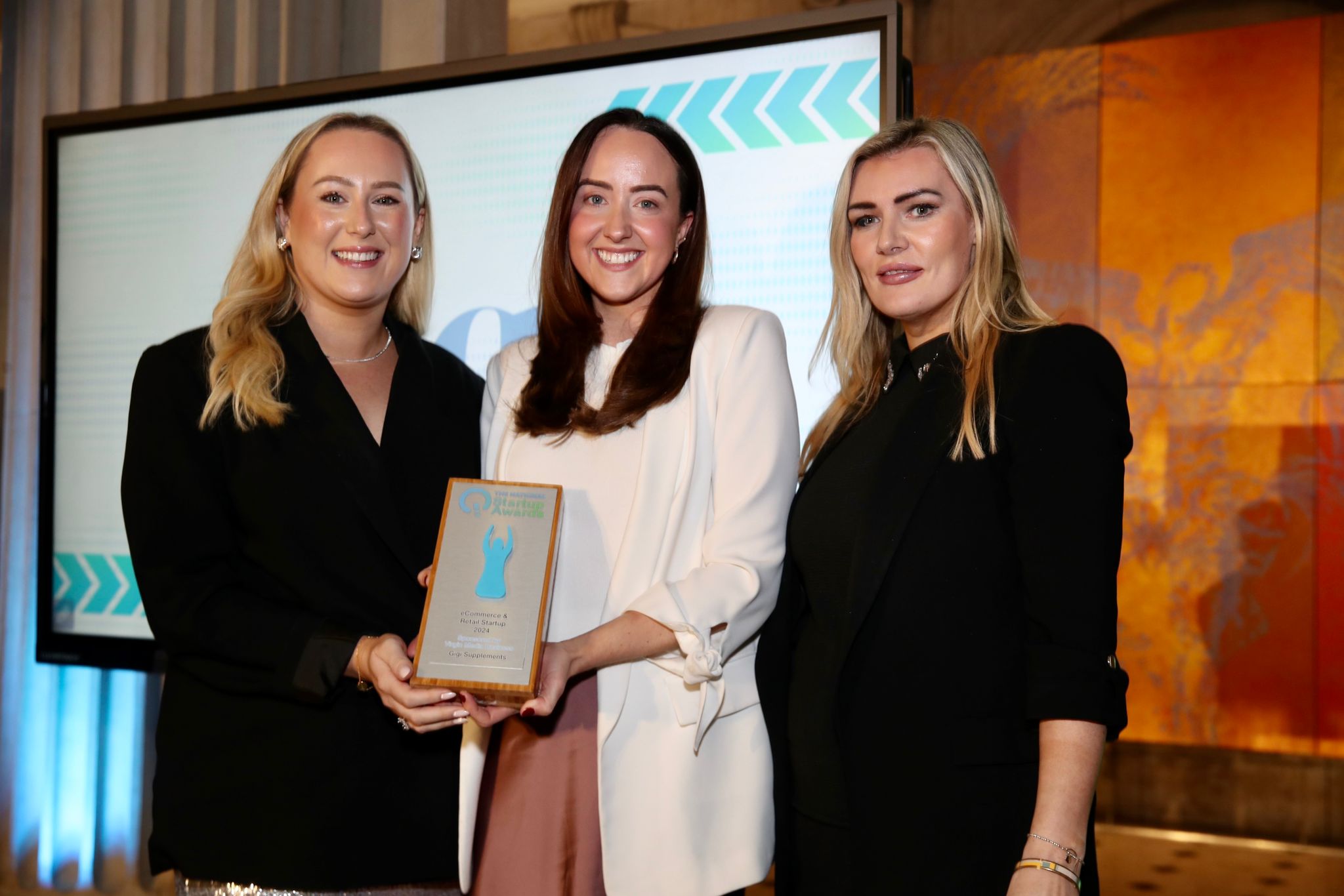 eCommerce & Retail Startup Gold winner Gigi Supplements, sponsored by Virgin Media Business — represented by Dr Ros Beere of Furthr